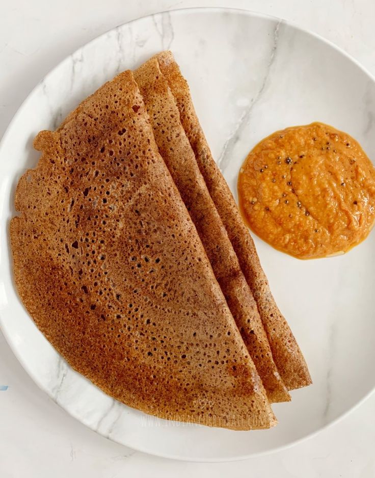 Ragi dosa and chutney