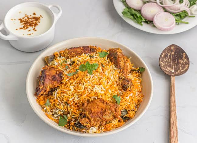 Bhai Chicken Briyani and Raita