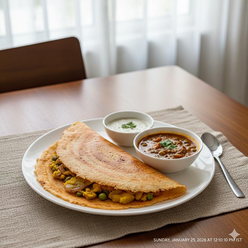 Masala Dosa + Veg Salna