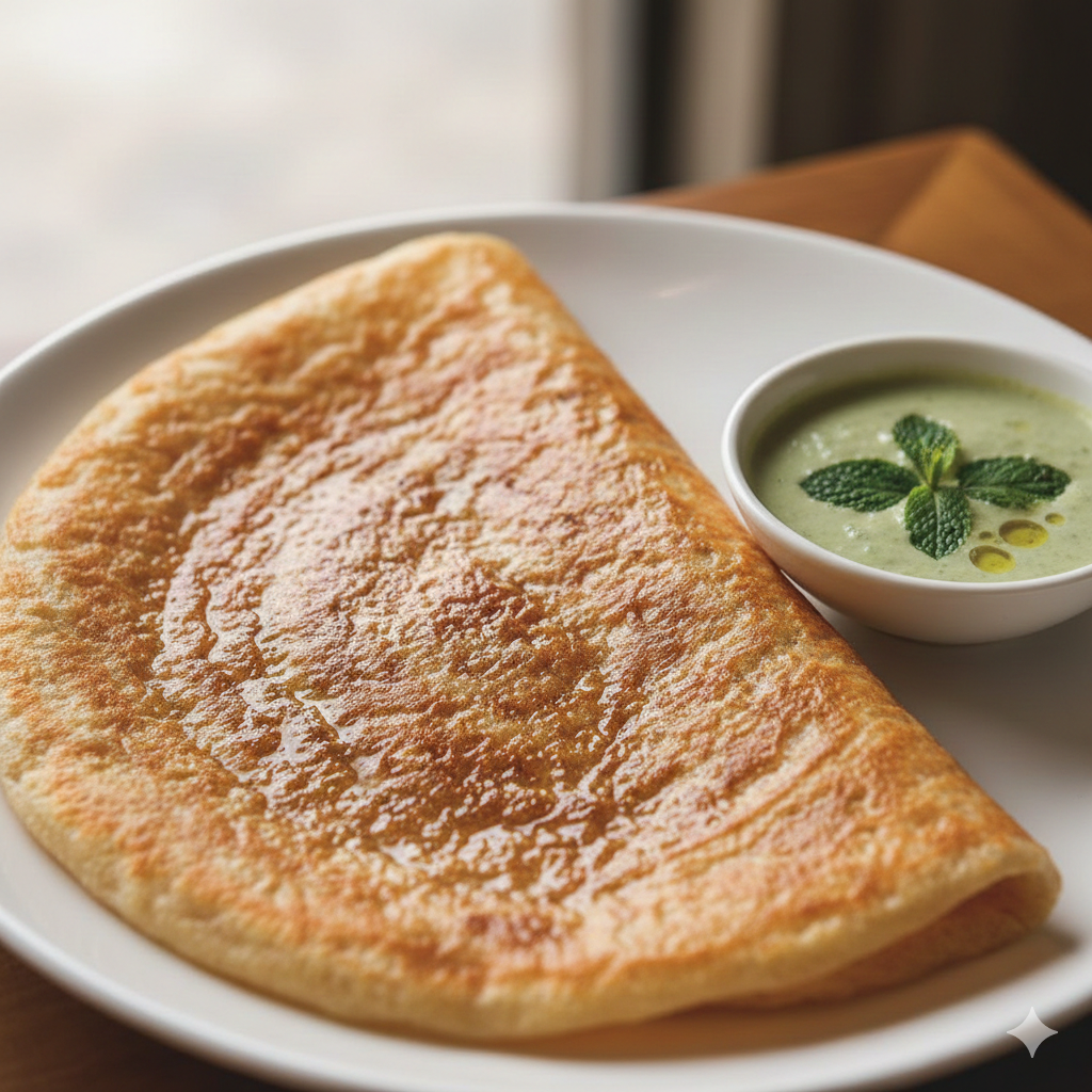 Neikarapatti dosa + Mint Chutney