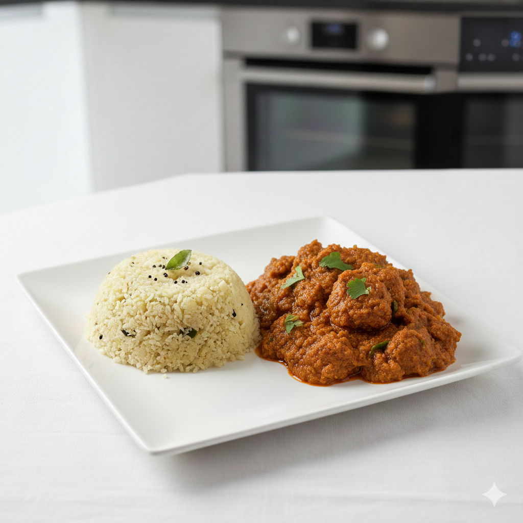 Pazhan Kanji + Vadacurry gravy