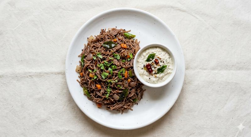 Raggi semiya + Coconut Chutney