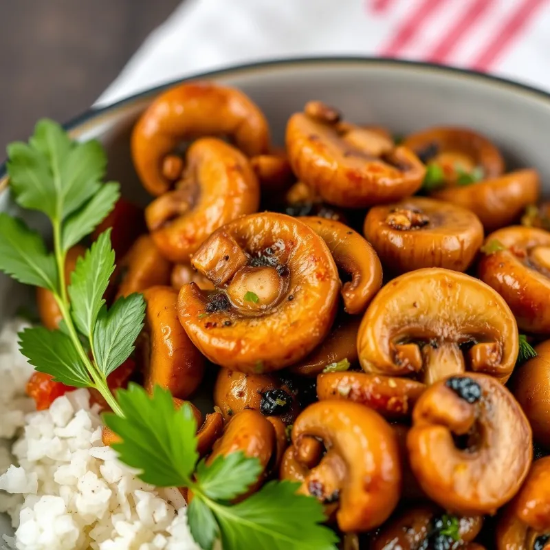 Andhra Pepper Mushroom