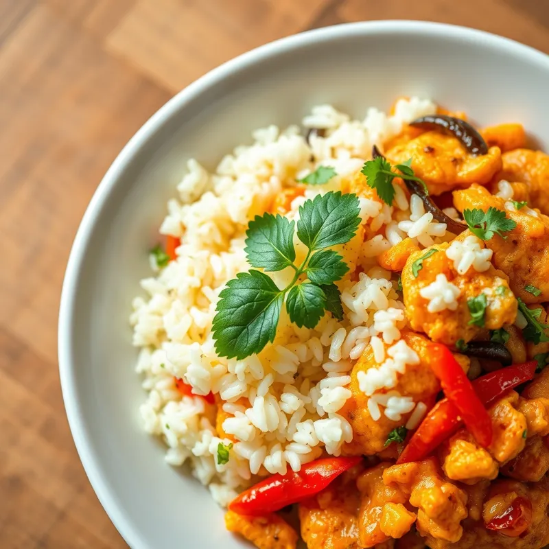 Pepper Panneer rice bowl