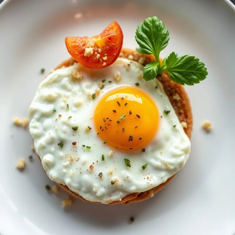 Sunny Side-up With Cottage Cheese Crumb