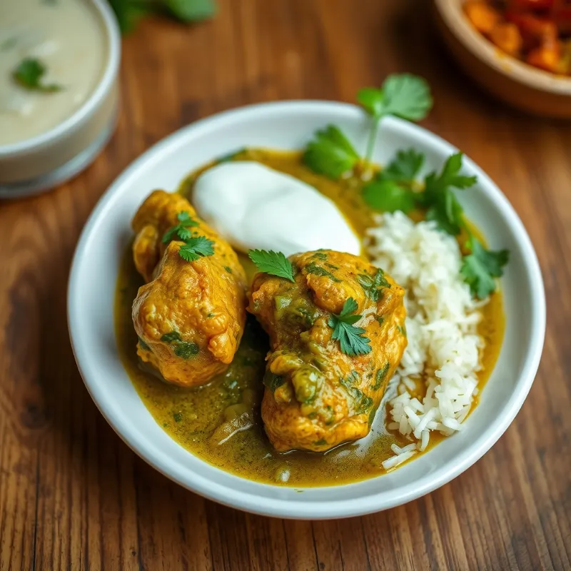 Hariyali Chicken Curry