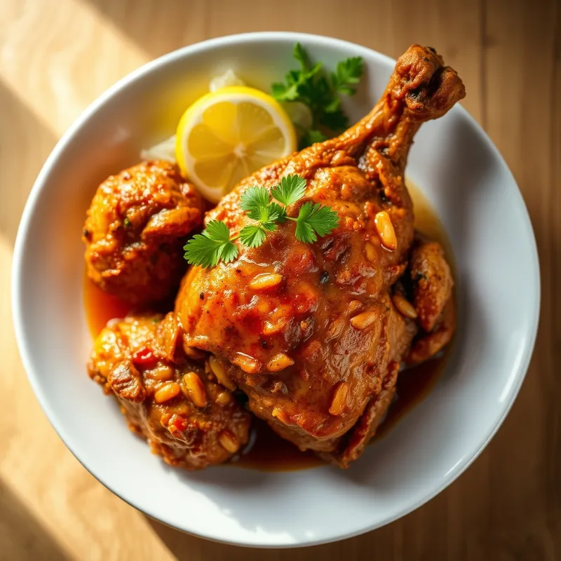 Chicken ghee roast