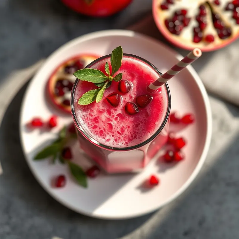 Pomegranate Milkshake